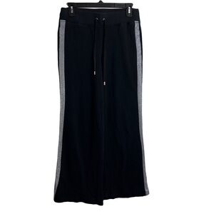Lauren Ralph Lauren Womens Wide Leg Pull on Sweatpants size S Black High Rise